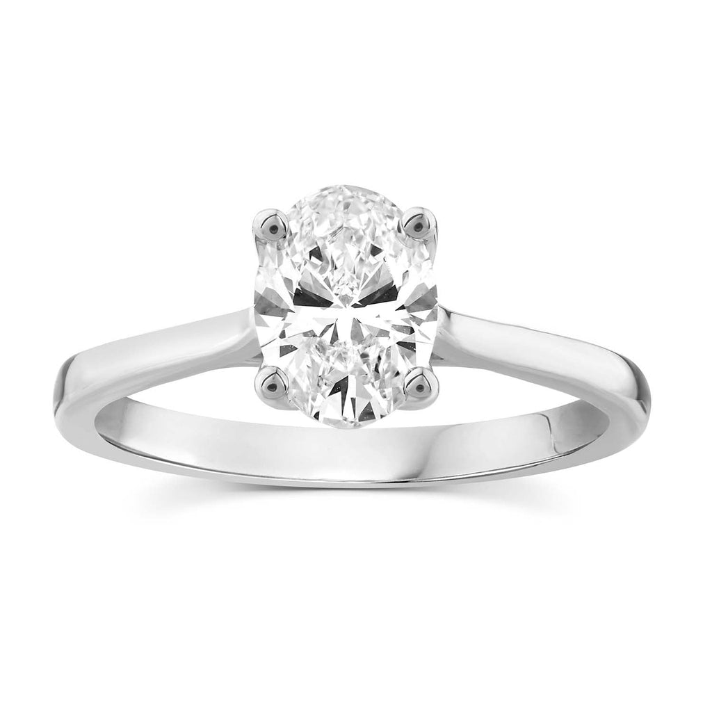 1.00ct Lab Grown Diamond Ring in 18K White Gold Ring Boutique Diamond Jewellery   