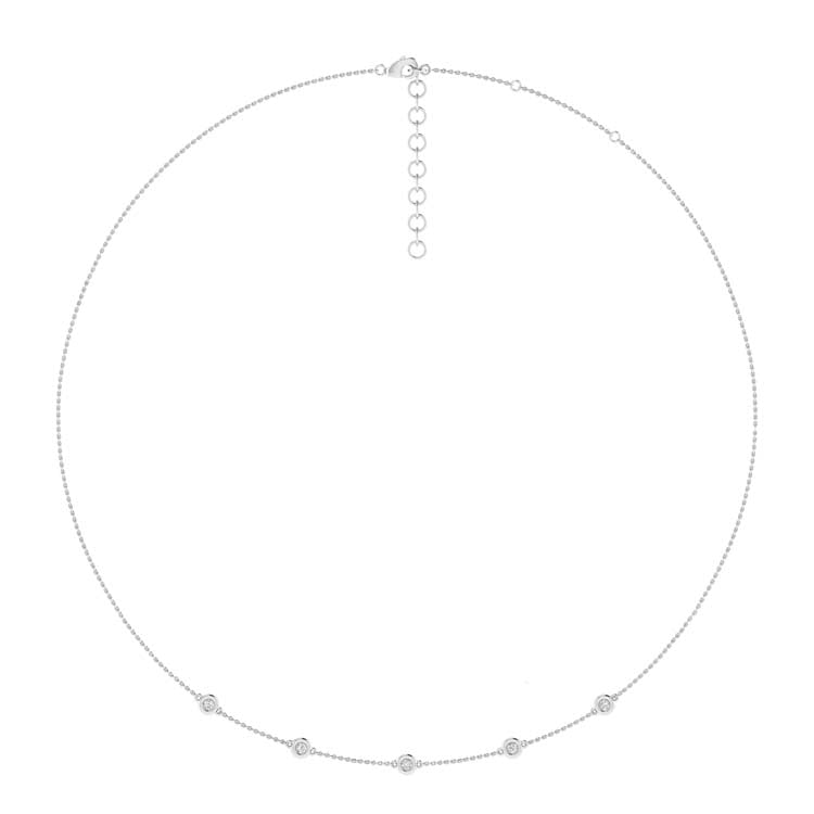 Diamond Necklace with 0.25ct Diamonds in 9K White Gold Necklace Boutique Diamond Jewellery   