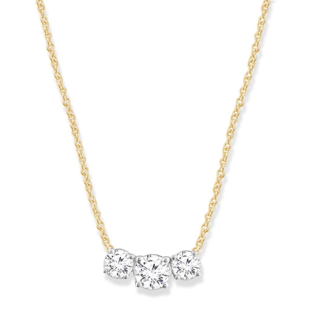 Diamond Necklace with 0.60ct Diamonds in 9K Yellow Gold Necklace Boutique Diamond Jewellery   