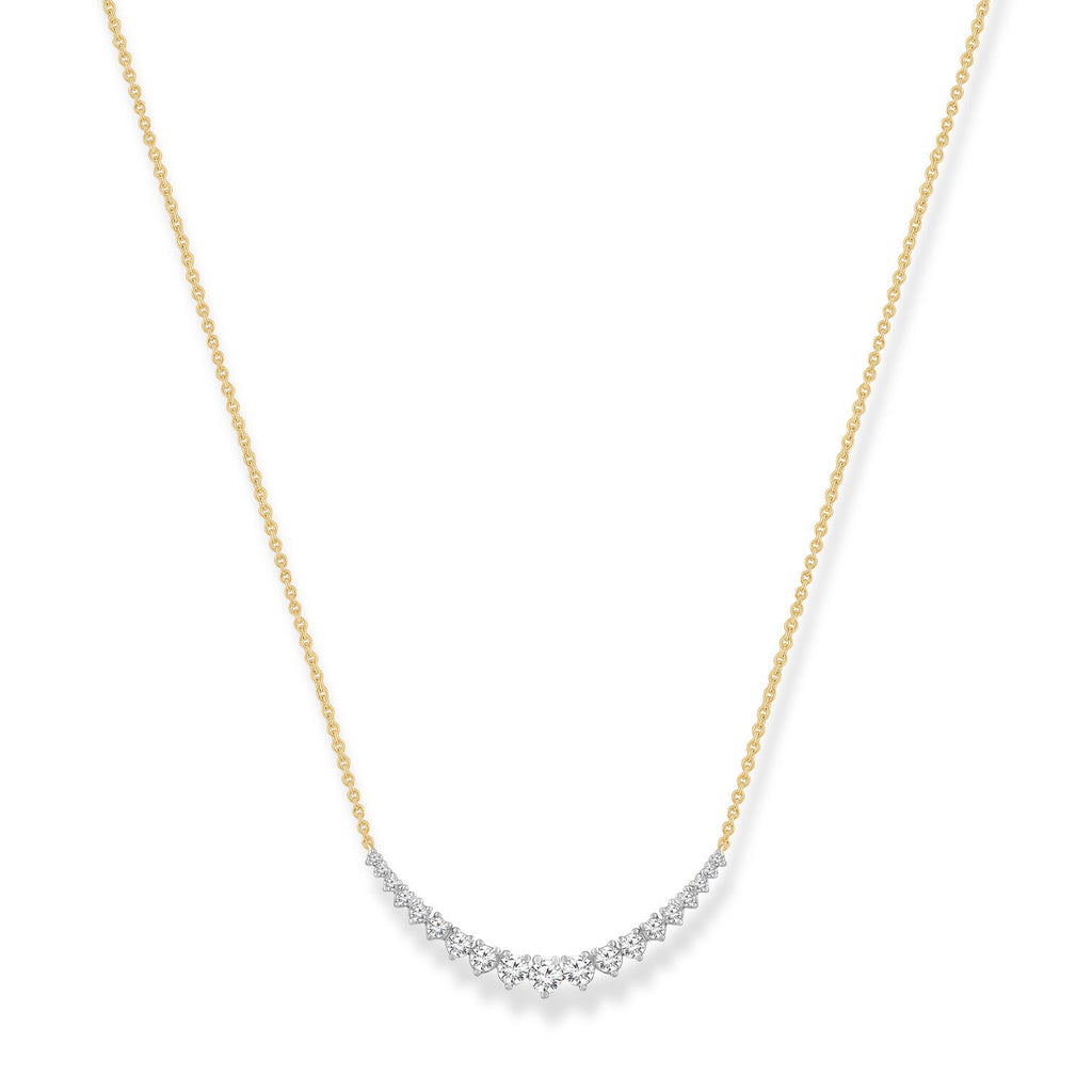 Diamond Necklace with 0.50ct Diamonds in 9K Yellow Gold Necklace Boutique Diamond Jewellery   