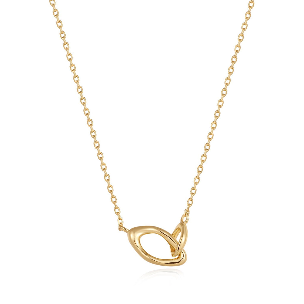 Ania Haie Gold Wave Link Necklace Necklaces Ania Haie   
