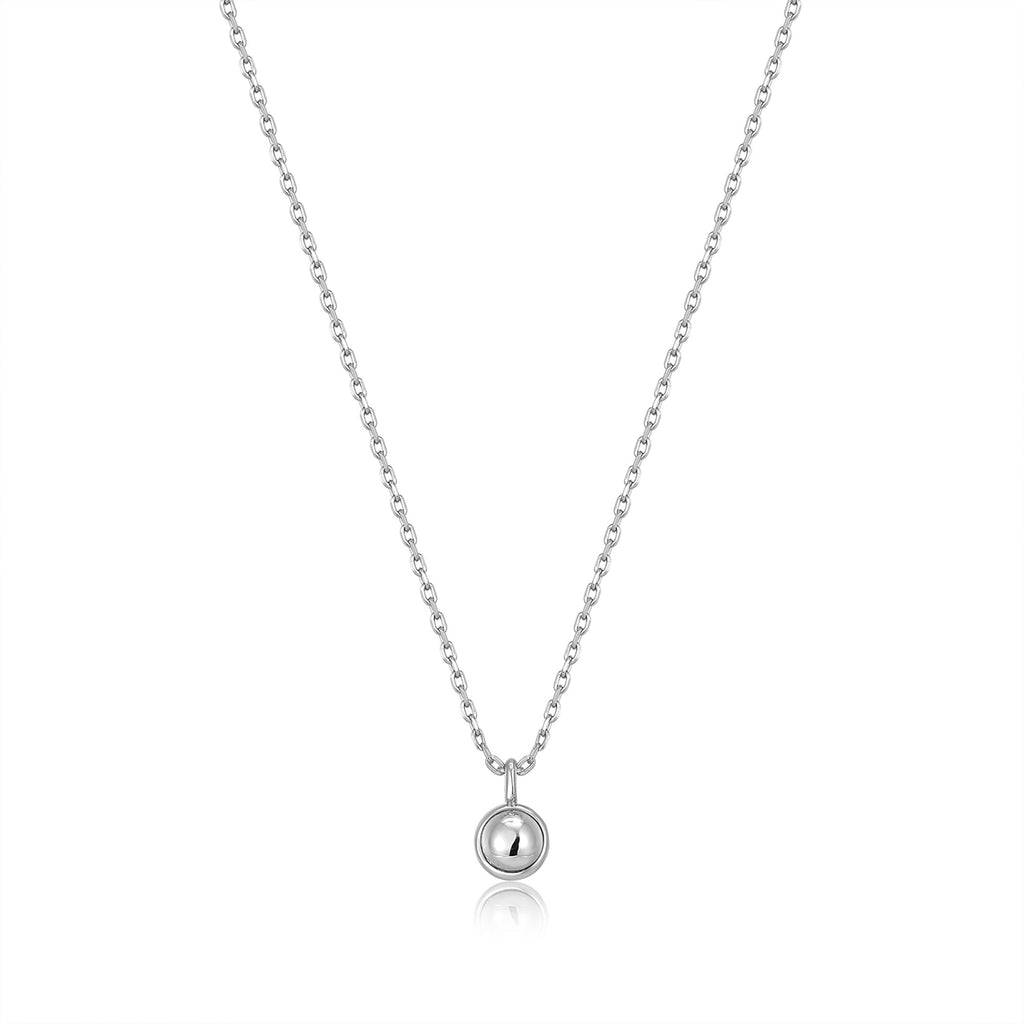 Ania Haie Silver Orb Drop Pendant Necklace Necklaces Ania Haie   