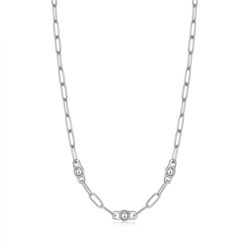 Ania Haie Silver Orb Link Chunky Chain Necklace Necklaces Ania Haie   