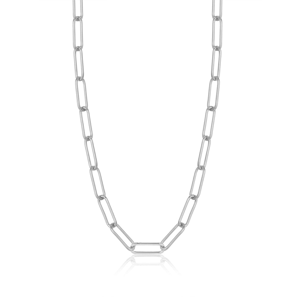 Ania Haie Silver Paperclip Chunky Chain Necklace Necklaces Ania Haie   
