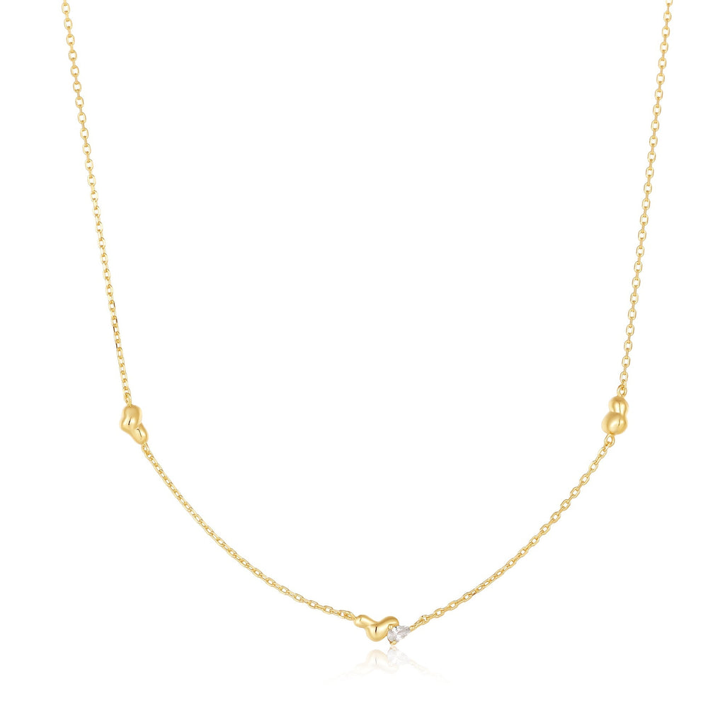 Ania Haie Gold Twisted Wave Chain Necklace Necklace Ania Haie   