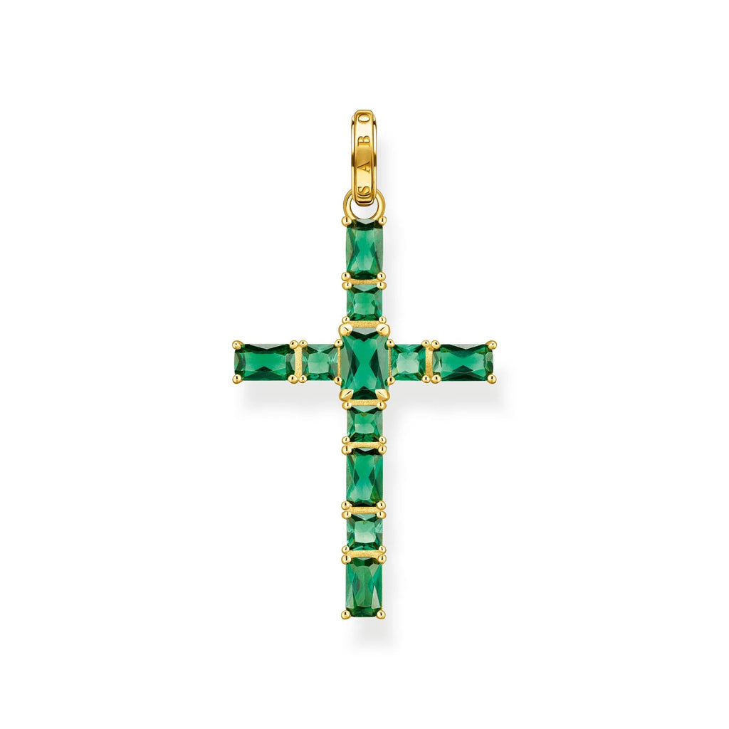 THOMAS SABO Heritage Green Cross Pendant Pendant Thomas Sabo   