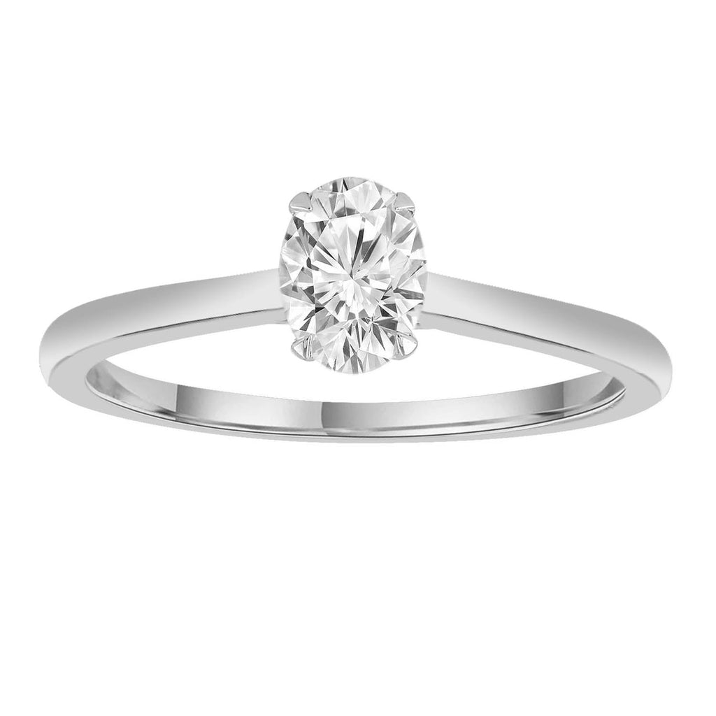 Diamond Solitaire Ring with 0.50ct Diamonds in 9K White Gold Ring Boutique Diamond Jewellery   