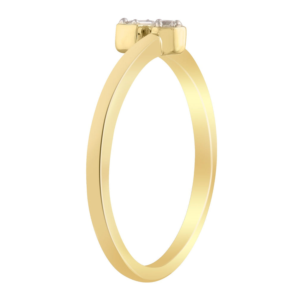 Diamond Ring with 0.05ct Diamonds in 9K Yellow Gold Rings Boutique Diamond Jewellery   