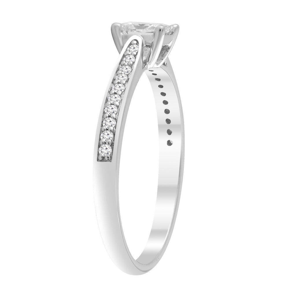 Diamond Ring with 0.63ct Diamonds in 9K White Gold Rings Boutique Diamond Jewellery   
