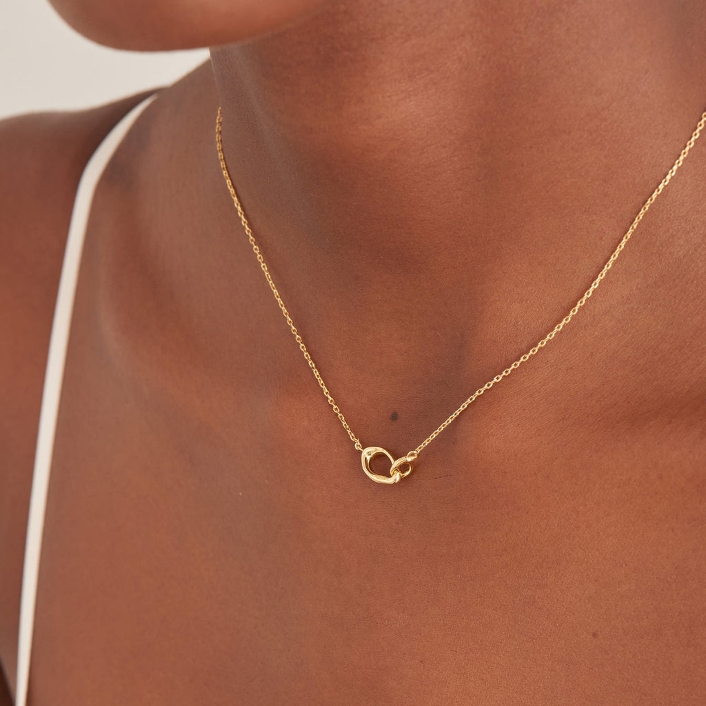 Ania Haie Gold Wave Link Necklace Necklaces Ania Haie   