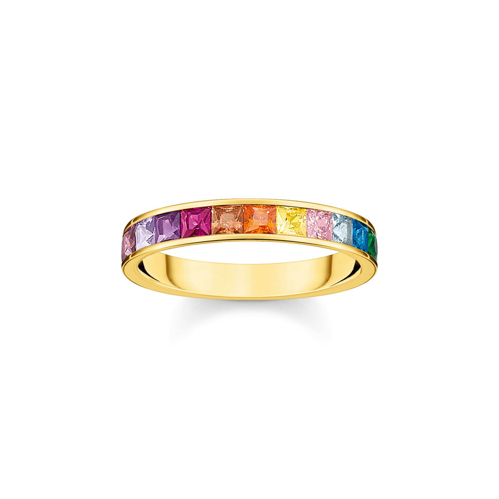 THOMAS SABO Ring colourful stones gold Ring Thomas Sabo 50  