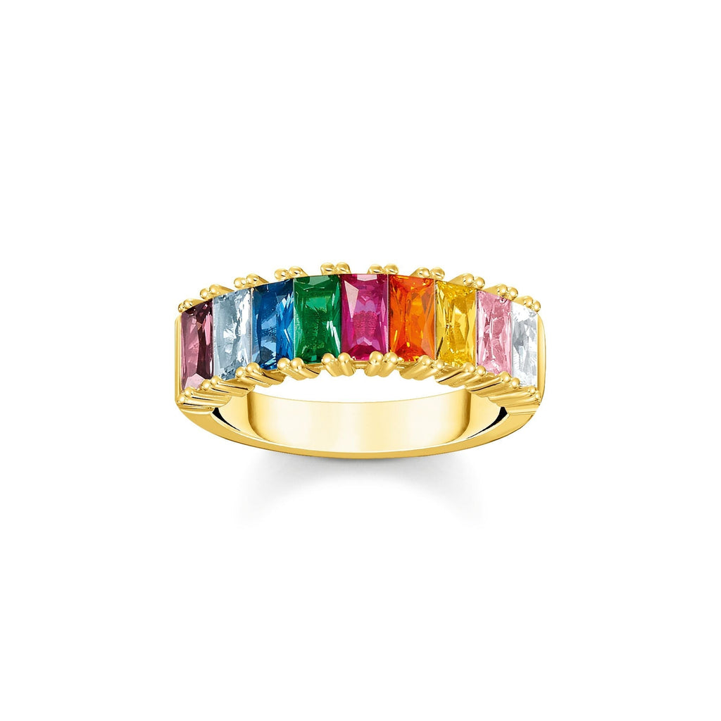 THOMAS SABO Ring colourful stones gold Ring Thomas Sabo   