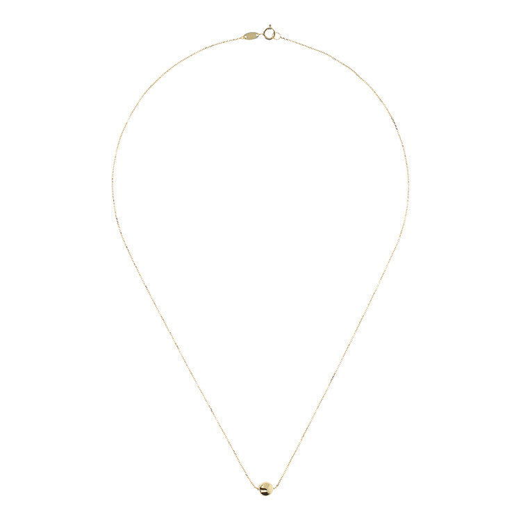 9K Yellow Gold Single Ball Necklace 45cm Necklace 9K Gold Jewellery   