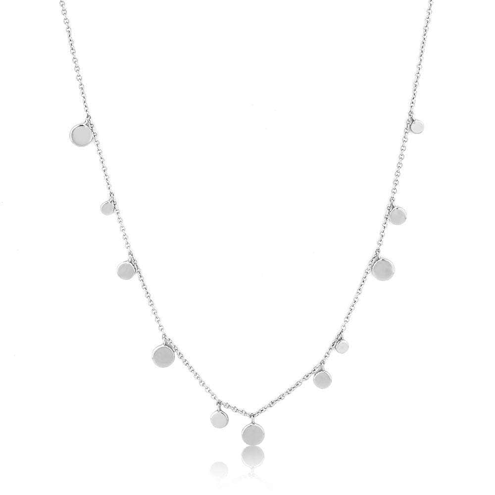 Ania Haie Geometry Mixed Discs Necklace - Silver Necklace Ania Haie Default Title  