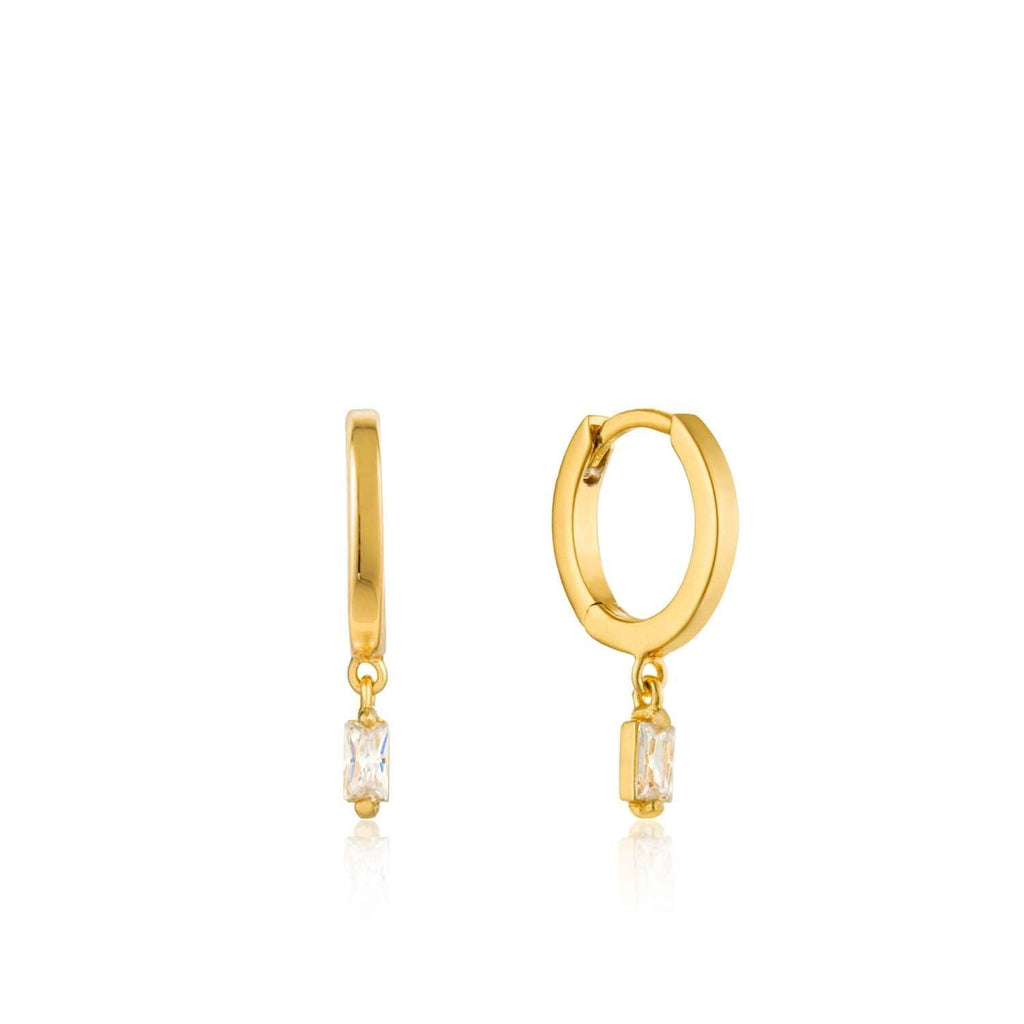 Ania Haie Glow Huggie Hoops - Gold Earrings Ania Haie Default Title  