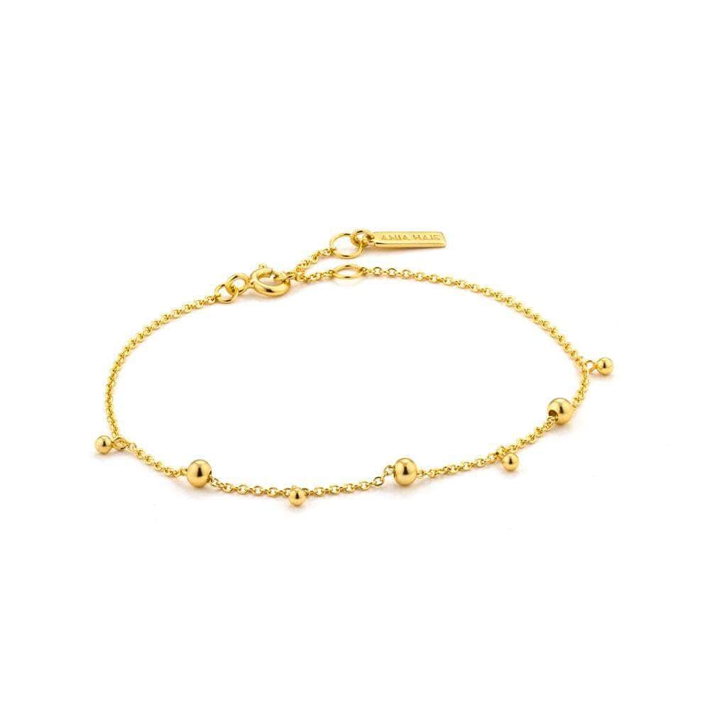 Ania Haie Modern Drop Balls Bracelet - Gold Bracelet Ania Haie Default Title  