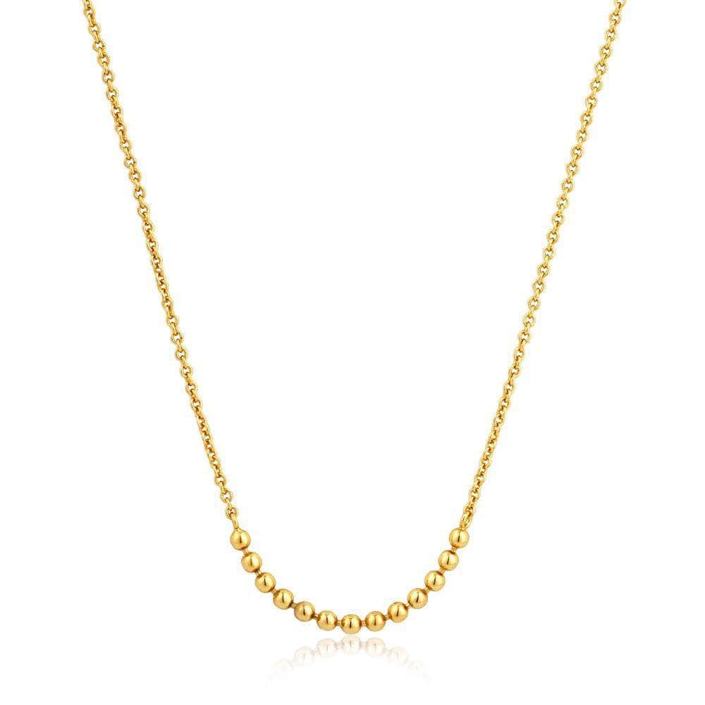 Ania Haie Modern Multiple Balls Necklace - Gold Necklace Ania Haie Default Title  