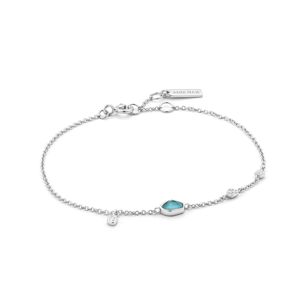 Ania Haie Turquoise Discs Bracelet - Silver Bracelet Ania Haie Default Title  
