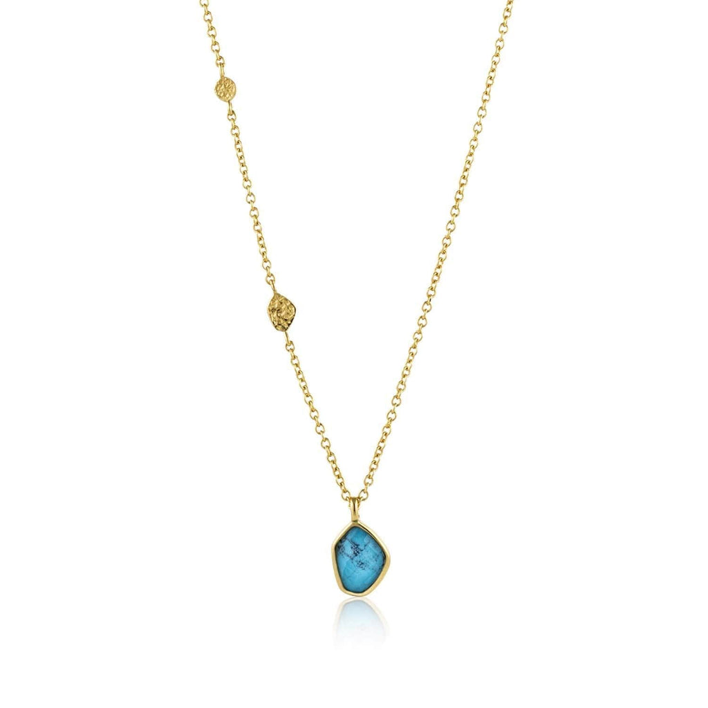 Ania Haie Turquoise Pendant Necklace - Gold Necklace Ania Haie Default Title  