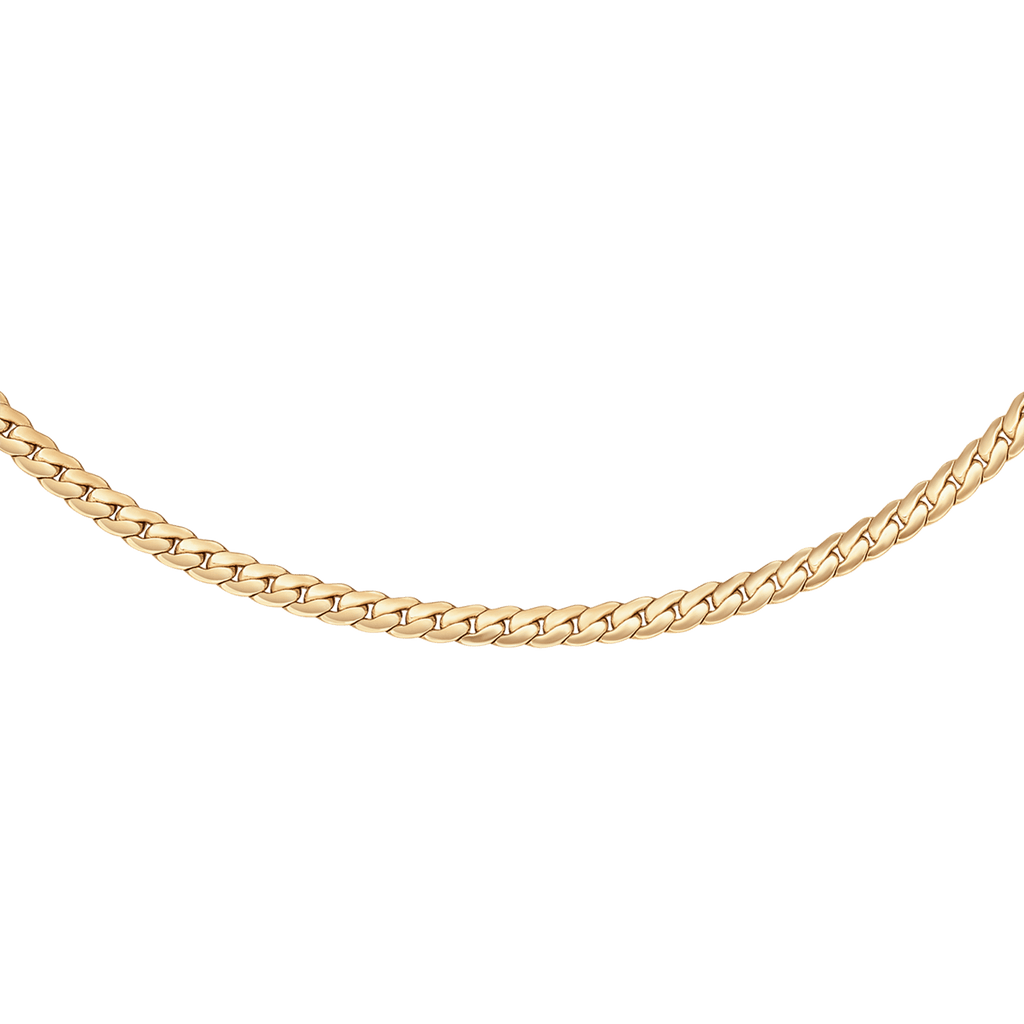 Daniel Wellington Elan Flat Chain Necklace Long Gold Necklace Daniel Wellington   