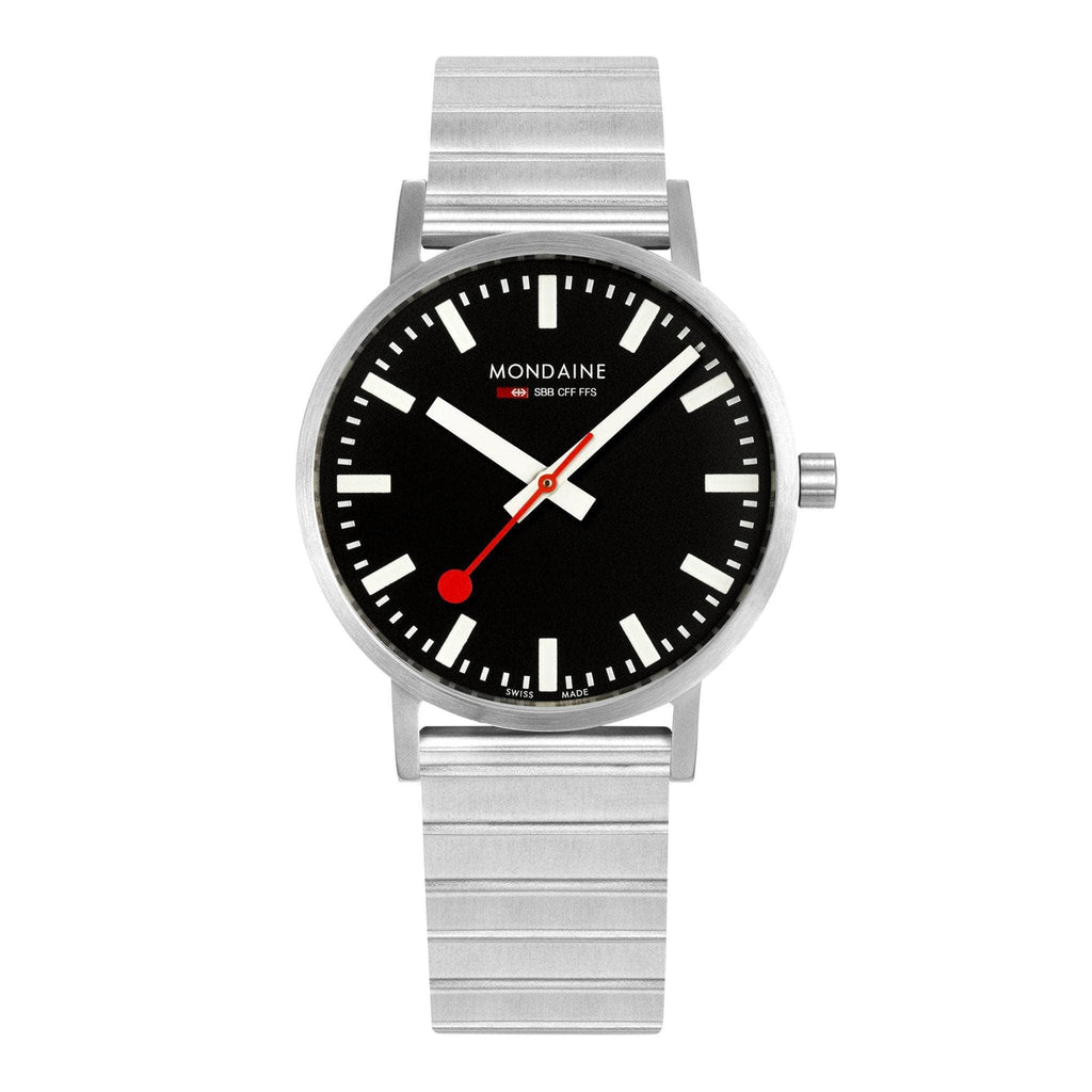 Mondaine Official Classic 40mm Silver Stainless Steel watch Watch Mondaine   