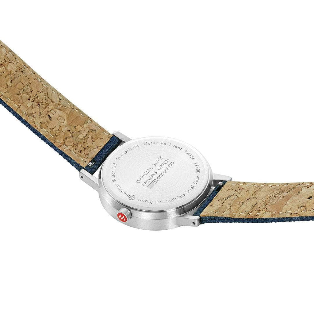 Mondaine Official Swiss Railways Classic Deep Blue 36mm Watch Watch Mondaine   