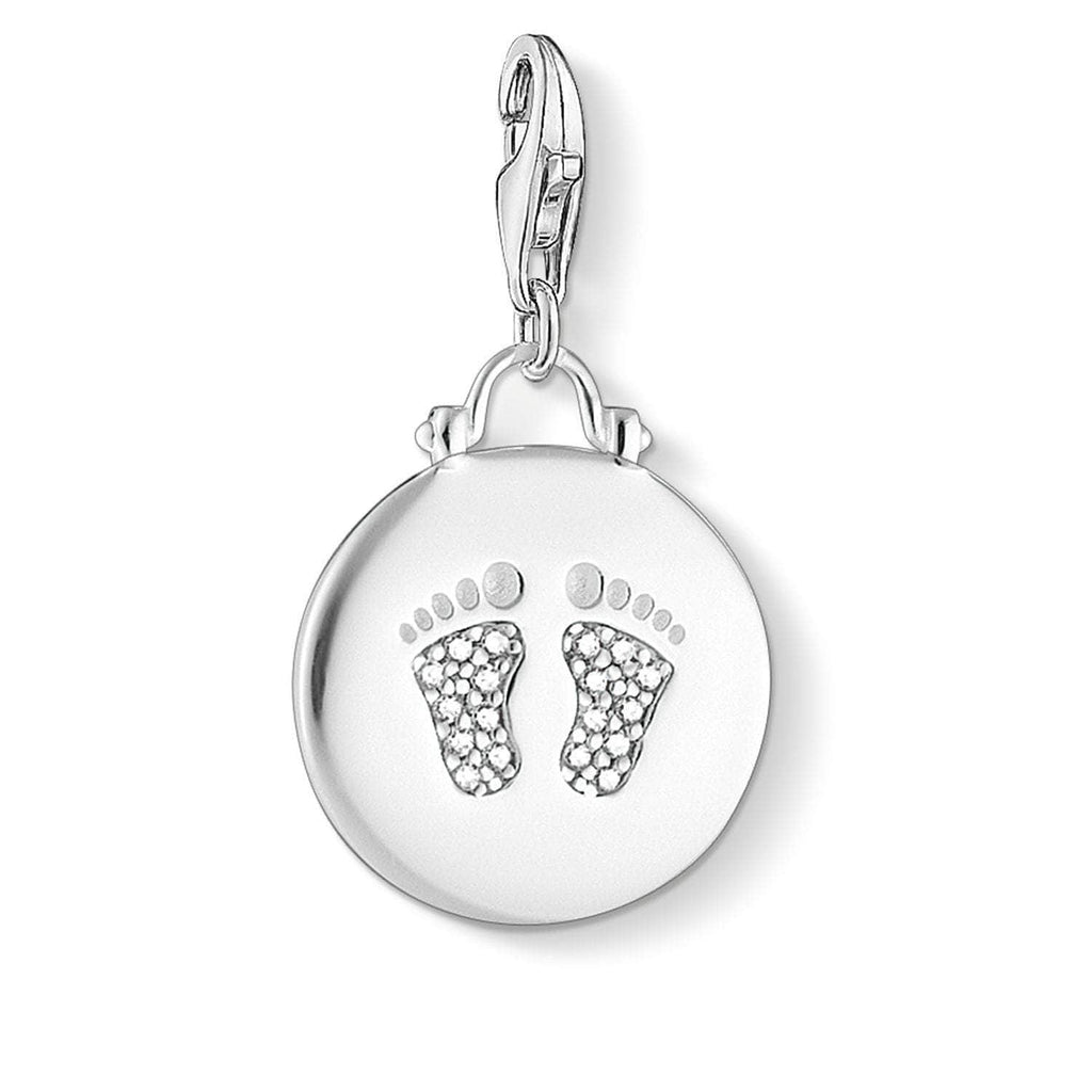 Thomas Sabo Charm Pendant "Disc Baby Footprint" Charm Thomas Sabo Default Title  