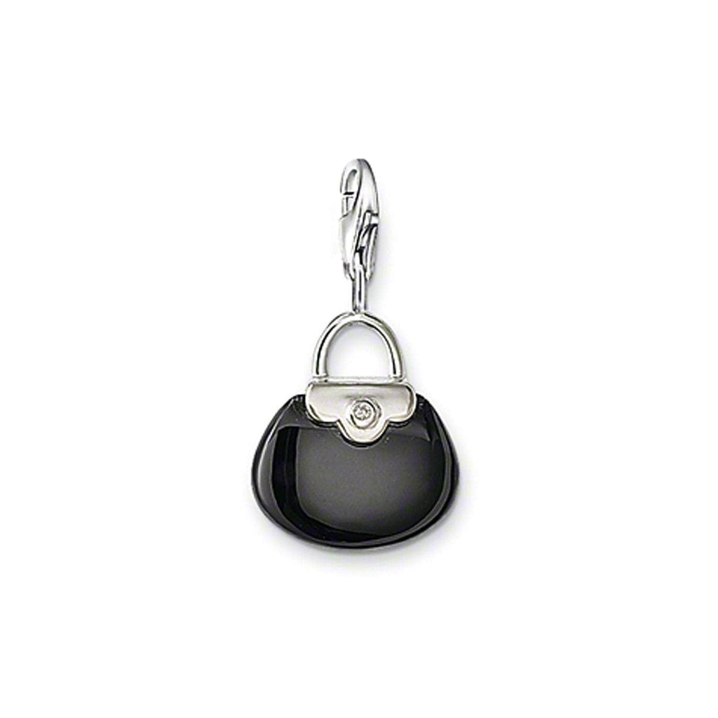 Thomas Sabo Charm Pendant Handbag Obsidian Charms & Pendants Thomas Sabo   