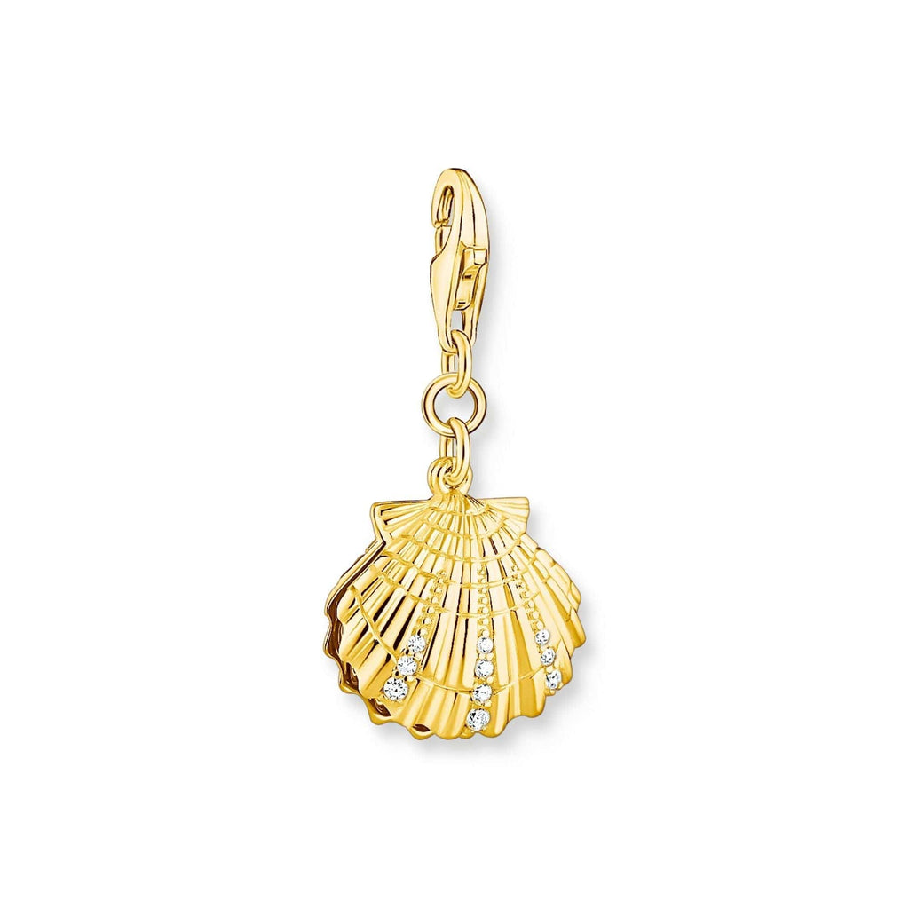 Thomas Sabo Charm pendant shell gold Charms & Pendants Thomas Sabo   