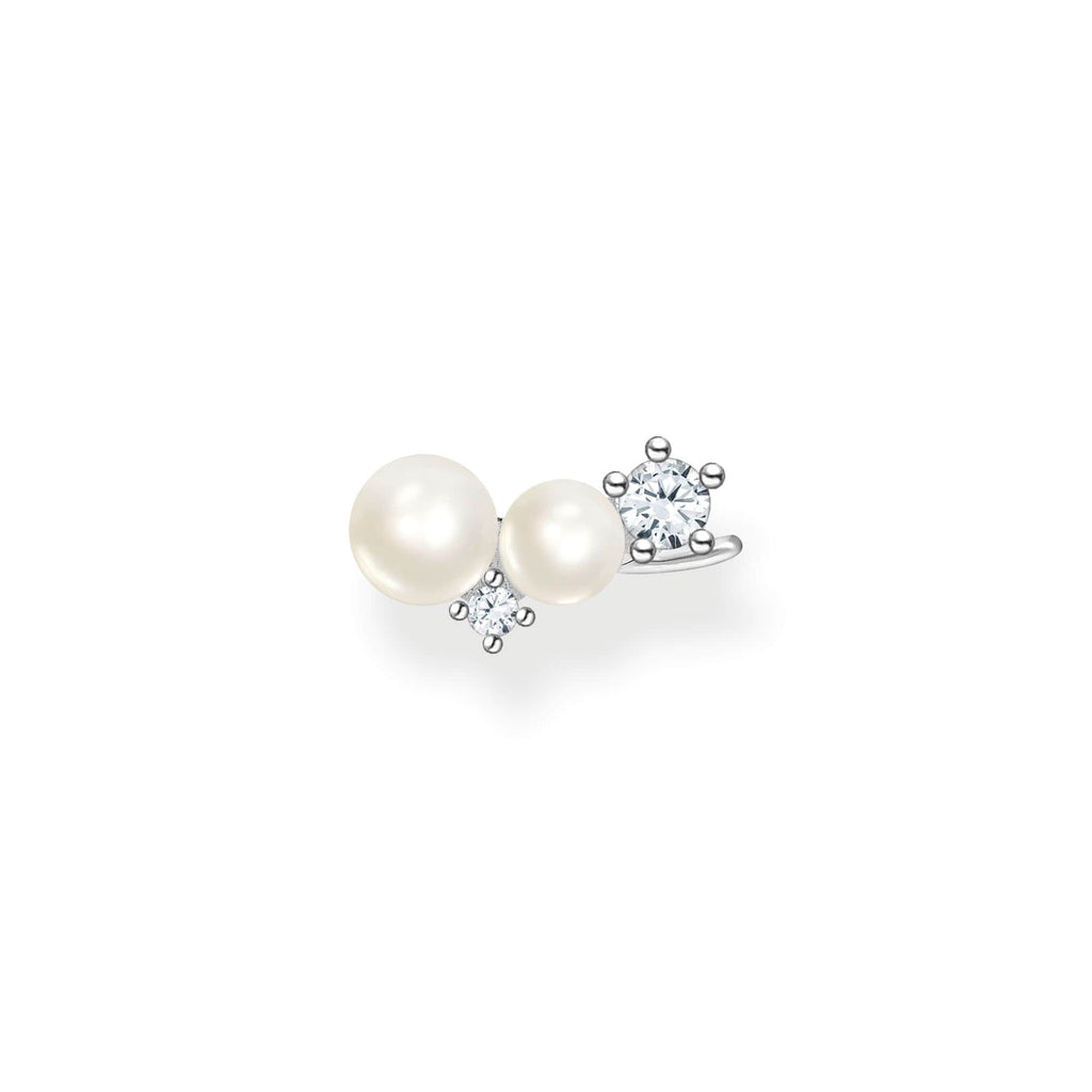 Thomas Sabo Ear studs pearls and white stones silver Earring Thomas Sabo   