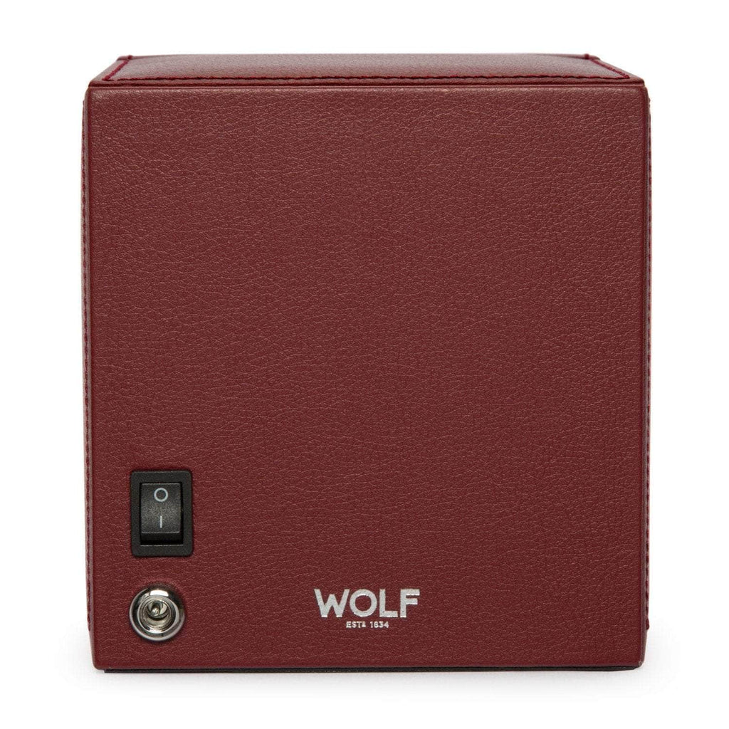 Wolf Cub Winder with Cover Bordeaux Watch Winder Wolf   