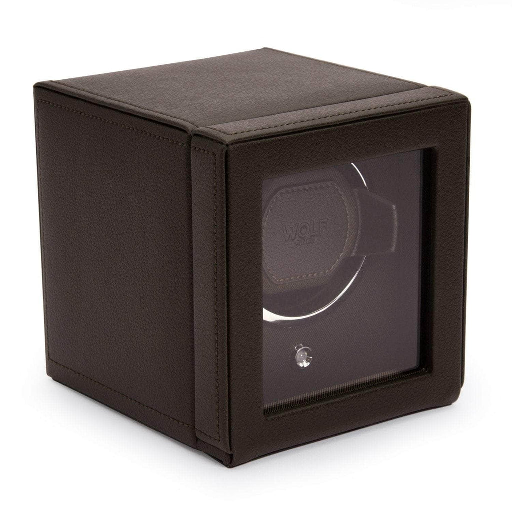 Wolf Cub Winder with Cover Brown Watch Winder Wolf   