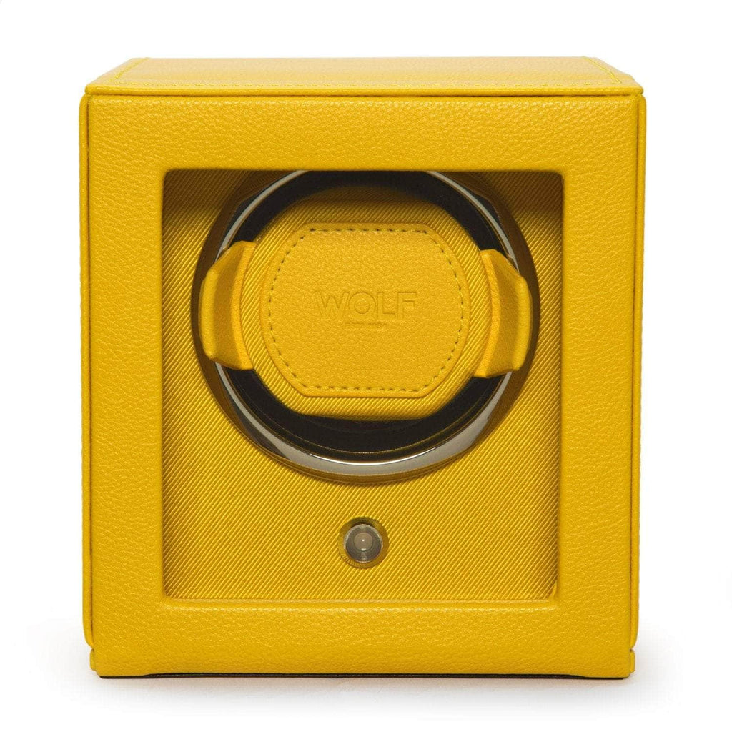 Wolf Cub Winder with Cover Yellow Watch Winder Wolf   