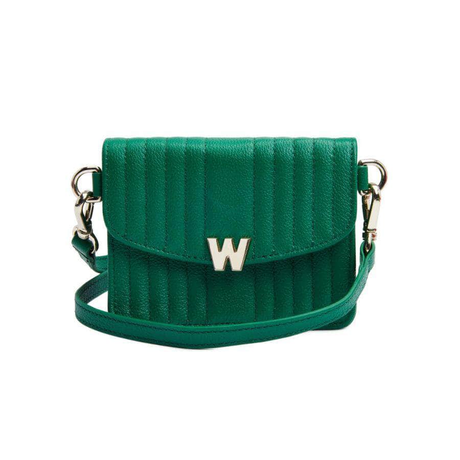 Wolf Mimi Mini Bag with Wristlet & Lanyard Green Handbags Wolf   